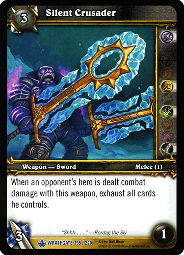 WRATHGATE 195 / 220 Silent Crusader rara -NEAR MINT-