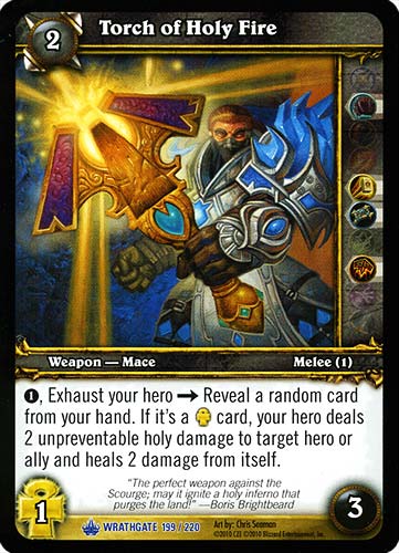 WRATHGATE 199 / 220 Torch of Holy Fire rara -NEAR MINT-