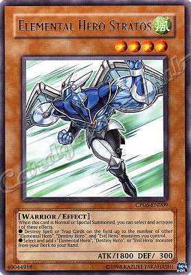 CP06-EN009 Elemental Hero Stratos rara (EN) -NEAR MINT-