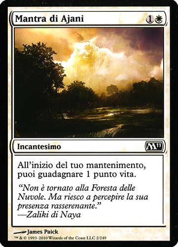 002 / 249 Mantra di Ajani comune (IT) -NEAR MINT-