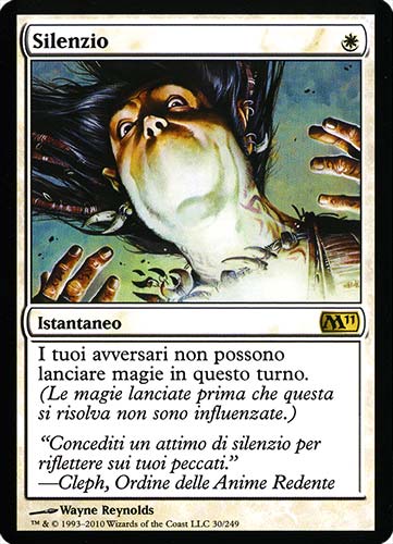 030 / 249 Silenzio rara (IT) -NEAR MINT-