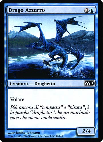 046 / 249 Drago Azzurro comune (IT) -NEAR MINT-