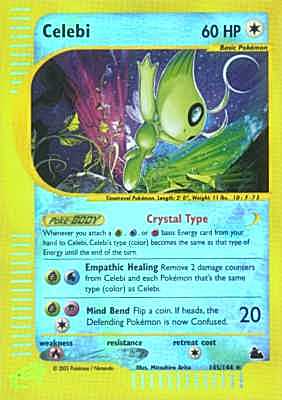 145 / 144 Celebi rara foil reverse (EN) -NEAR MINT-