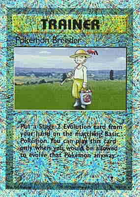 102 / 110 Pokemon Breeder rara foil reverse (EN)  -PLAYED-