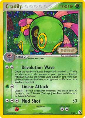 03 / 92 Cradily rara foil speciale (EN) -NEAR MINT-