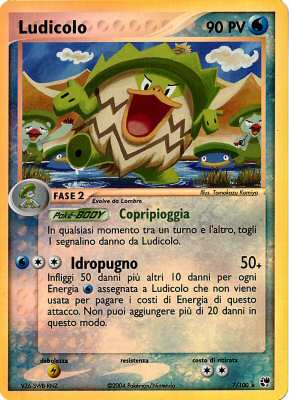 007 / 100 Ludicolo rara foil reverse (IT)  -PLAYED-