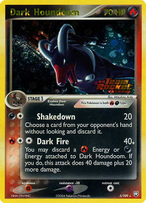 005 / 109 Dark Houndoom rara foil speciale (EN) -NEAR MINT-