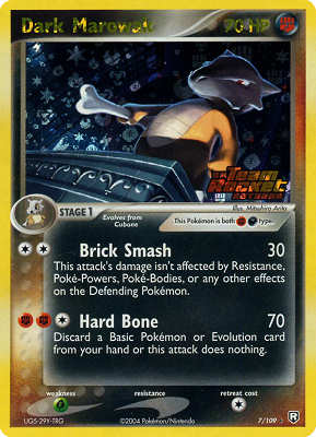 007 / 109 Dark Marowak rara foil speciale (EN) -NEAR MINT-