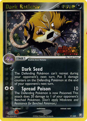 017 / 109 Dark Raticate rara foil speciale (EN) -NEAR MINT-
