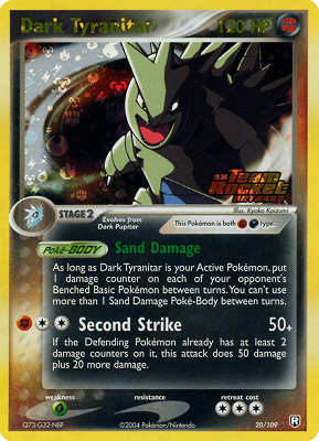 020 / 109 Dark Tyranitar rara foil speciale (EN) -NEAR MINT-