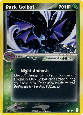 034 / 109 Dark Golbat non comune foil speciale (EN) -NEAR MINT-