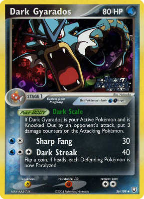 036 / 109 Dark Gyrados non comune foil speciale (EN) -NEAR MINT-