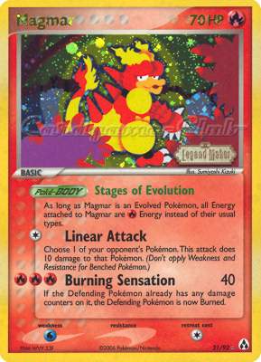 21 / 92 Magmar rara foil speciale (EN) -NEAR MINT-