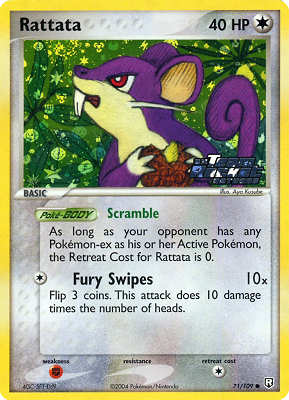 071 / 109 Rattata comune foil speciale (EN) -NEAR MINT-