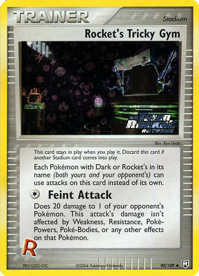 090 / 109 Rocket's Tricky Gym non comune foil speciale (EN) -NEAR MINT-