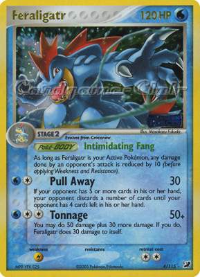 004 / 115 Feraligatr rara foil speciale (EN) -NEAR MINT-
