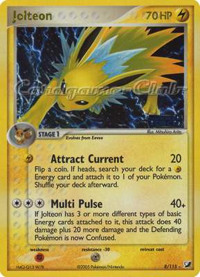 008 / 115 Jolteon rara foil speciale (EN) -NEAR MINT-