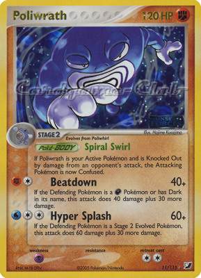 011 / 115 Poliwrath rara foil speciale (EN) -NEAR MINT-