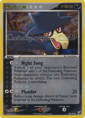 030 / 115 Murkrow rara foil speciale (EN) -NEAR MINT-