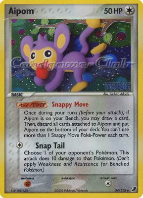 034 / 115 Aipom non comune foil speciale (EN) -NEAR MINT-