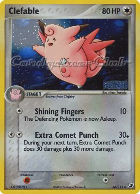 036 / 115 Clefable non comune foil speciale (EN) -NEAR MINT-