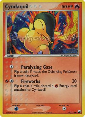 054 / 115 Cyndaquil comune foil speciale (EN) -NEAR MINT-