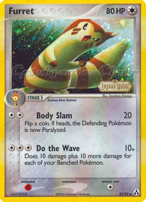 33 / 92 Furret non comune foil speciale (EN) -NEAR MINT-
