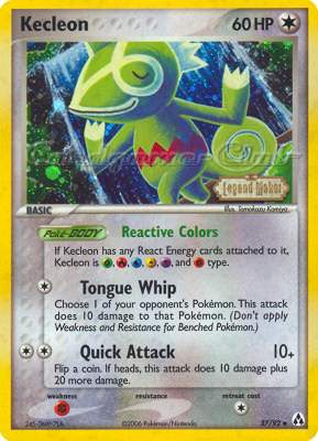37 / 92 Kecleon non comune foil speciale (EN) -NEAR MINT-