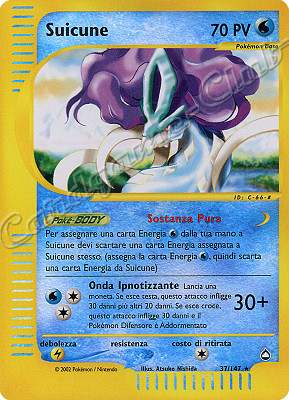 037 / 147 Suicune rara foil reverse (IT) -NEAR MINT-