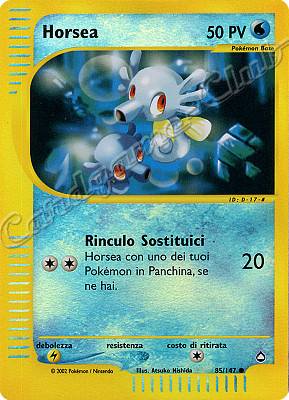 085 / 147 Horsea comune foil reverse (IT) -NEAR MINT-