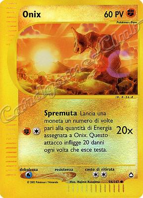 098 / 147 Onix comune foil reverse (IT) -NEAR MINT-