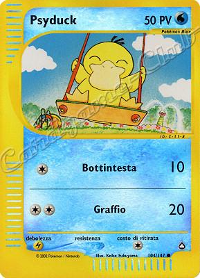 104 / 147 Psyduck comune foil reverse (IT) -NEAR MINT-