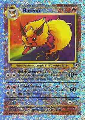 010 / 110 Flareon rara foil reverse (EN) -NEAR MINT-