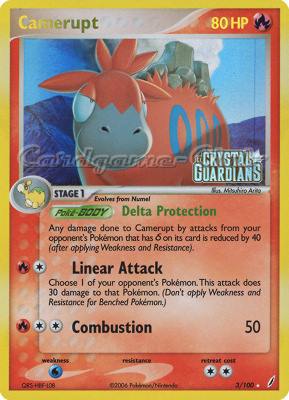 003 / 100 Camerupt rara foil speciale (EN) -NEAR MINT-