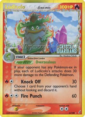 006 / 100 Ludicolo Delta Species rara foil speciale (EN) -NEAR MINT-