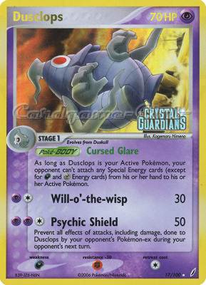 017 / 100 Dusclops rara foil speciale (EN) -NEAR MINT-