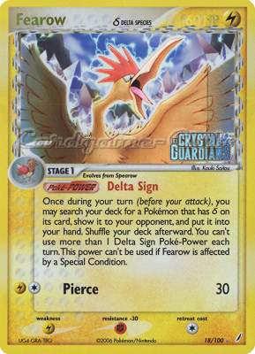 018 / 100 Fearow Delta Species rara foil speciale (EN) -NEAR MINT-