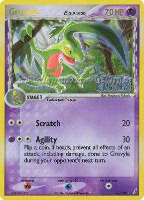 019 / 100 Grovyle Delta Species rara foil speciale (EN) -NEAR MINT-