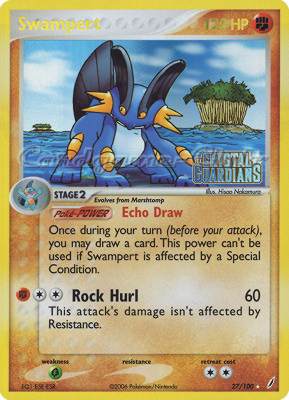 027 / 100 Swampert rara foil speciale (EN) -NEAR MINT-