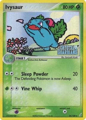 034 / 100 Ivysaur non comune foil speciale (EN) -NEAR MINT-