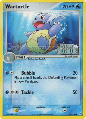 042 / 100 Wartortle non comune foil speciale (EN) -NEAR MINT-