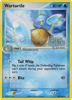 043 / 100 Wartortle non comune foil speciale (EN) -NEAR MINT-