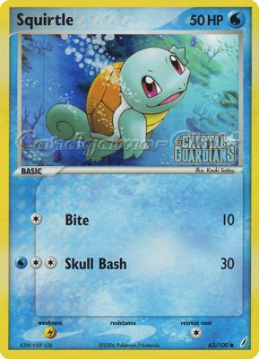063 / 100 Squirtle comune foil speciale (EN) -NEAR MINT-