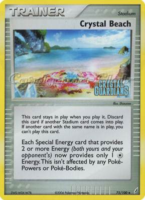 075 / 100 Crystal Beach non comune foil speciale (EN) -NEAR MINT-