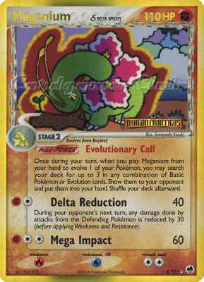 004 / 101 Meganium Delta Species rara foil speciale (EN) -NEAR MINT-
