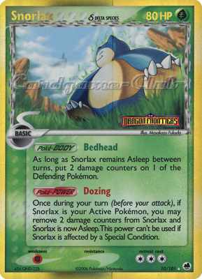010 / 101 Snorlax Delta Species rara foil speciale (EN) -NEAR MINT-