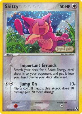 64 / 92 Skitty comune foil speciale (EN) -NEAR MINT-