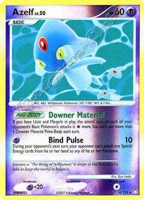 004 / 123 Azelf LV.50 rara foil reverse (EN) -NEAR MINT-
