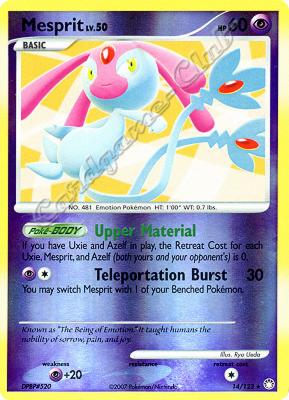 014 / 123 Mesprit LV.50 rara foil reverse (EN) -NEAR MINT-