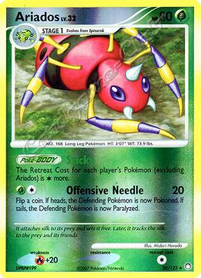 020 / 123 Ariados LV.32 rara foil reverse (EN) -NEAR MINT-